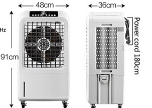 150W 220V مبرد هواء صناعي للمياه 7.5H مكيف هواء مؤقت للتحكم عن بعد